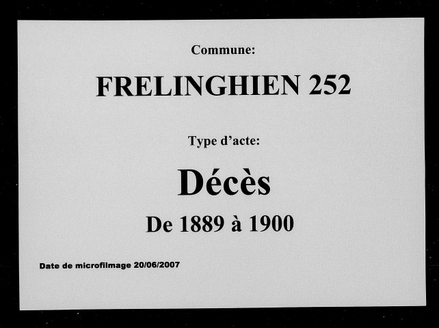 FRELINGHIEN / D [1889-1900]