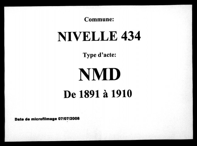 NIVELLE / NMD [1891-1910]
