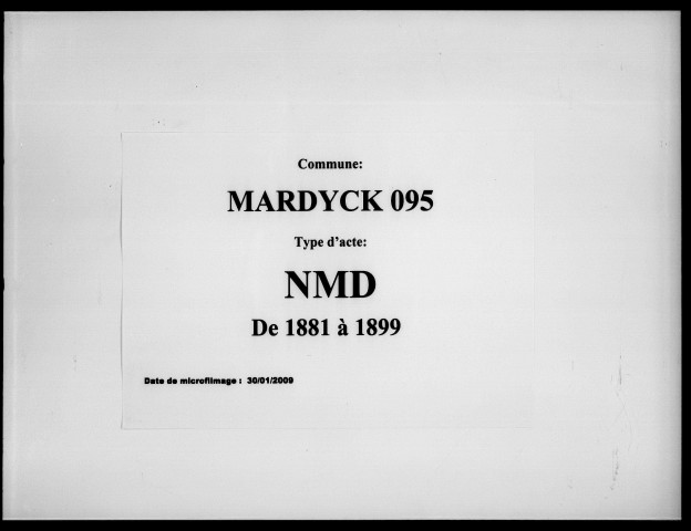 MARDYCK / NMD [1881-1899]