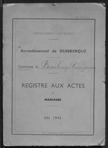 BOURBOURG-CAMPAGNE / M [1943 - 1943]