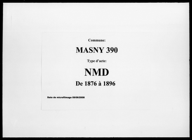 MASNY / NMD [1876-1896]