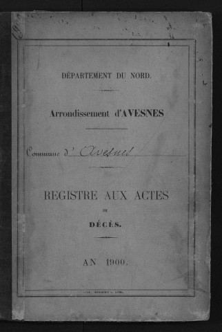 AVESNES-SUR-HELPE / D [1900 - 1900]