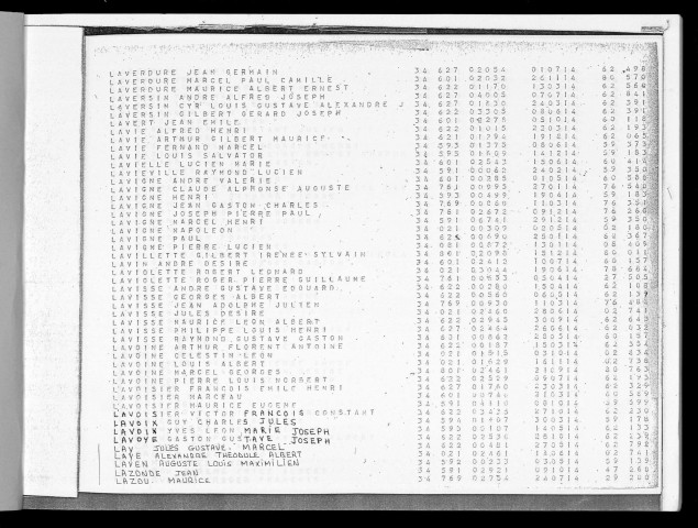 1934 : TOUS BUREAUX (LAV-L)