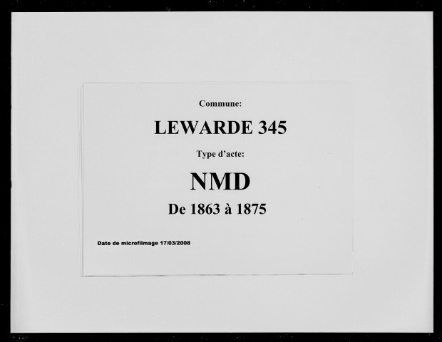 LEWARDE / NMD [1863-1875]