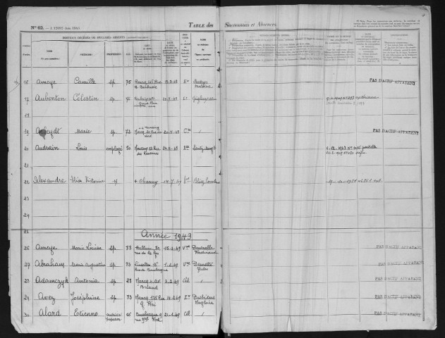 TOURCOING (Canton) / 3Q - 606 / 81 [1948-1949]