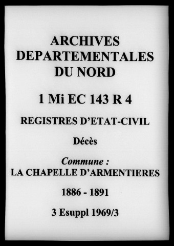 LA CHAPELLE-D'ARMENTIERES / N (1891-1895), D (1886-1891), Ta [1886-1895]