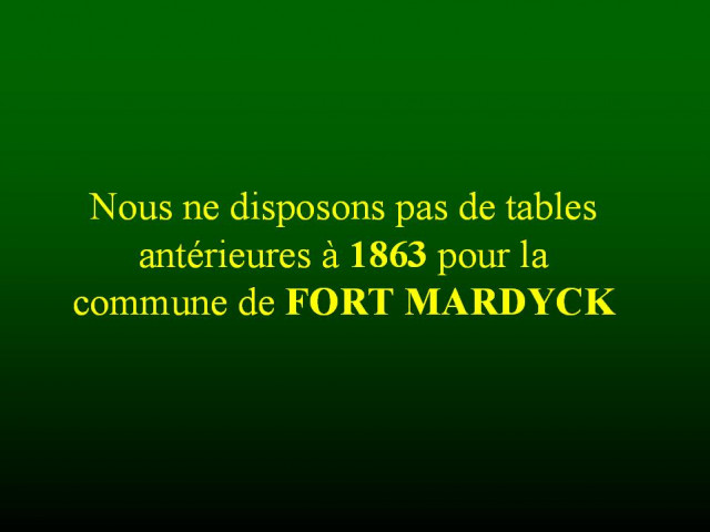 FORT-MARDYCK / 1843-1852