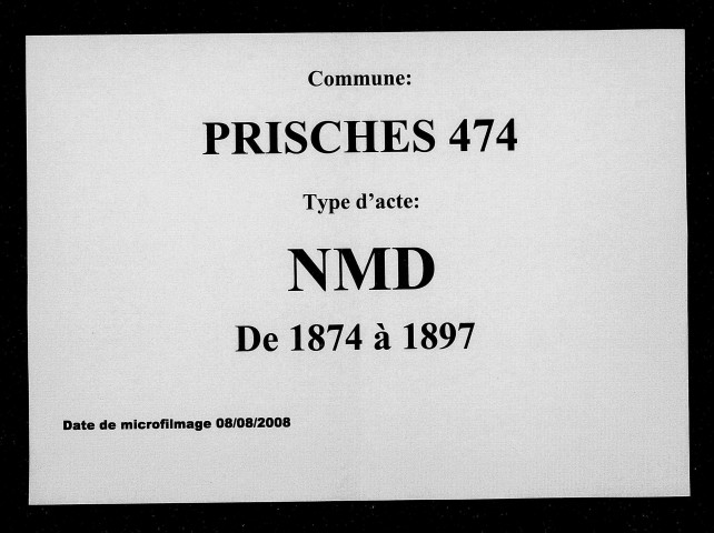PRISCHES / NMD [1874-1897]