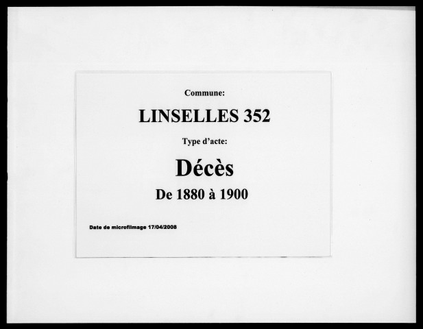 LINSELLES / D [1880-1899]