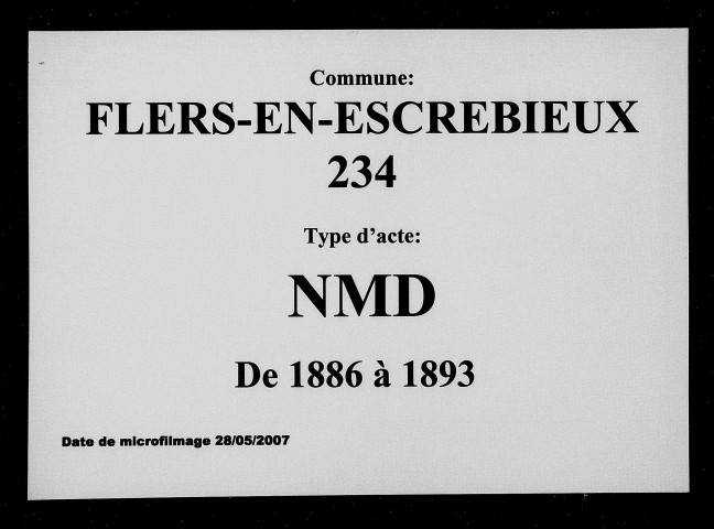 FLERS-EN-ESCREBIEUX / NMD [1886-1893]