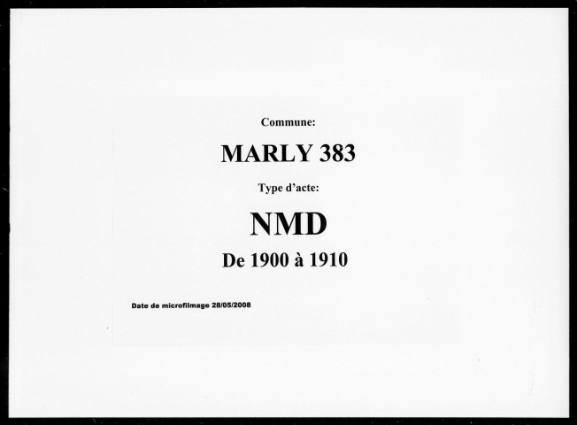 MARLY / NMD [1900-1910]