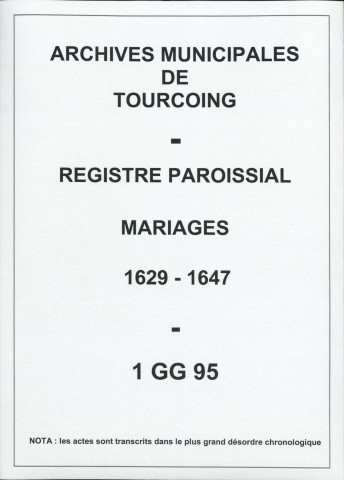 TOURCOING / M [1573-11-19 - 1577-07-05]
