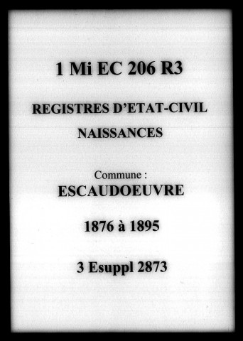 ESCAUDOEUVRES / N [1876-1895]