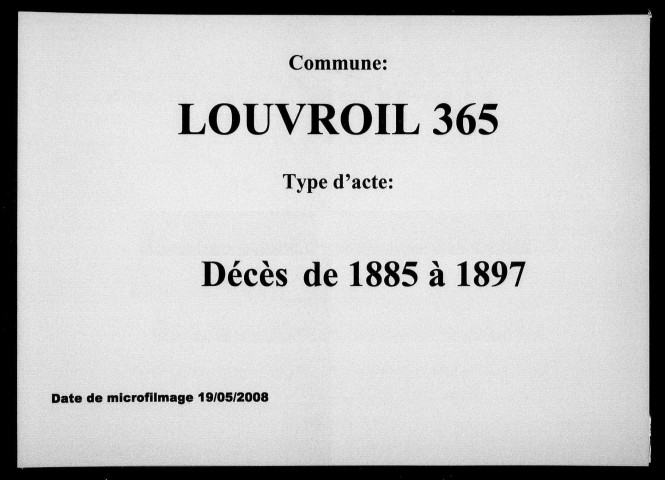 LOUVROIL / D (1885-1897) [1885-1897]