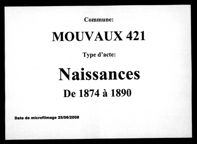 MOUVAUX / N [1874-1890]