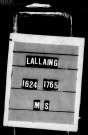 LALLAING / MS [1624-1765]