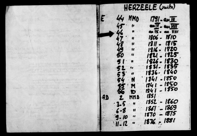 HERZEELE / NMD [1800-1815]