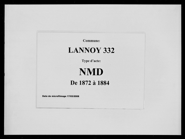 LANNOY / NMD [1872-1884]