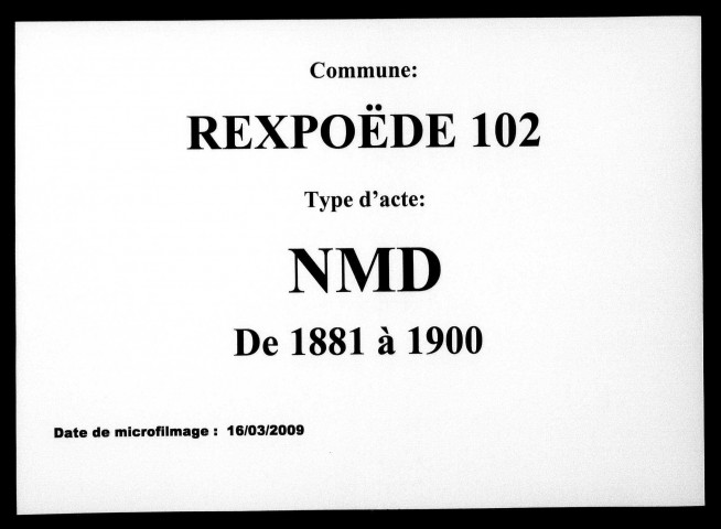 REXPOEDE / NMD [1881-1900]