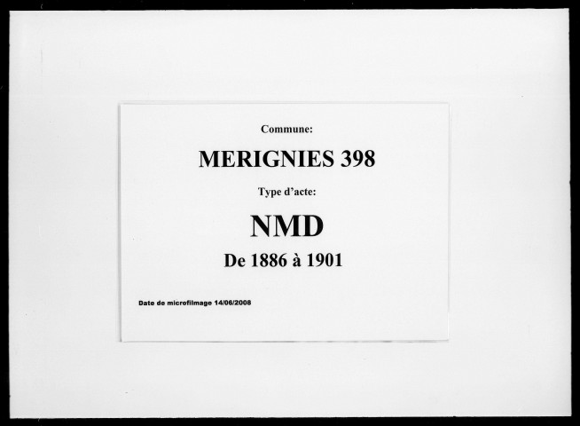 MERIGNIES / NMD [1886-1901]