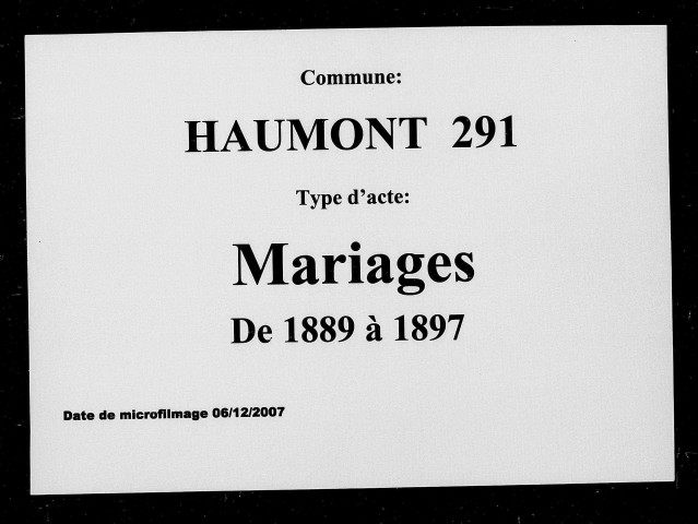 HAUTMONT / M [1889-1897]