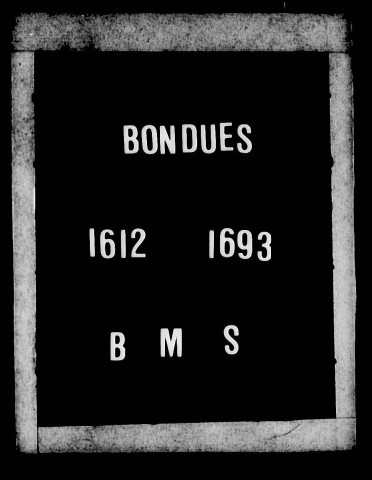 BONDUES / BMS [1612-1736]
