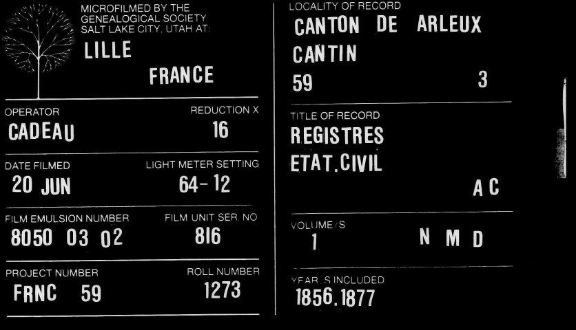 CANTIN / NMD [1856-1877]