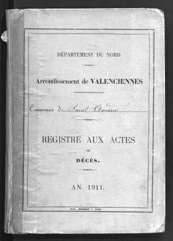 SAINT-AMAND-LES-EAUX / D [1911 - 1911]