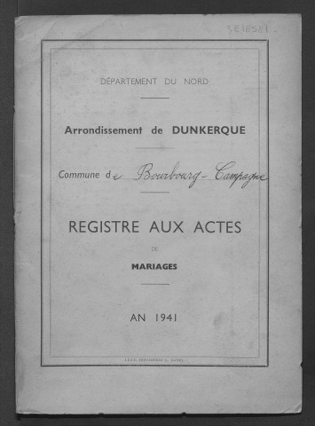 BOURBOURG-CAMPAGNE / M [1941 - 1941]