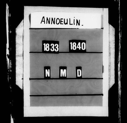 ANNOEULLIN / NMD [1833-1840]
