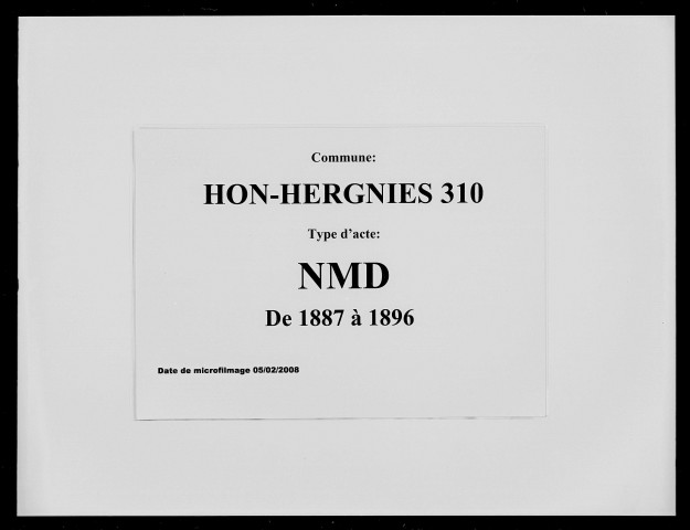 HON-HERGIES / NMD [1887-1896]