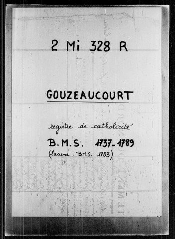 GOUZEAUCOURT / BMS (microfilmé inversement chronologique) [1737-1789]