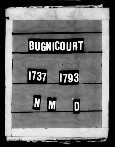 BUGNICOURT / BMS [1737-1779]