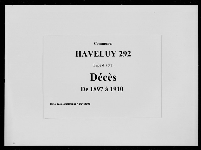 HAVELUY / D [1897-1910]