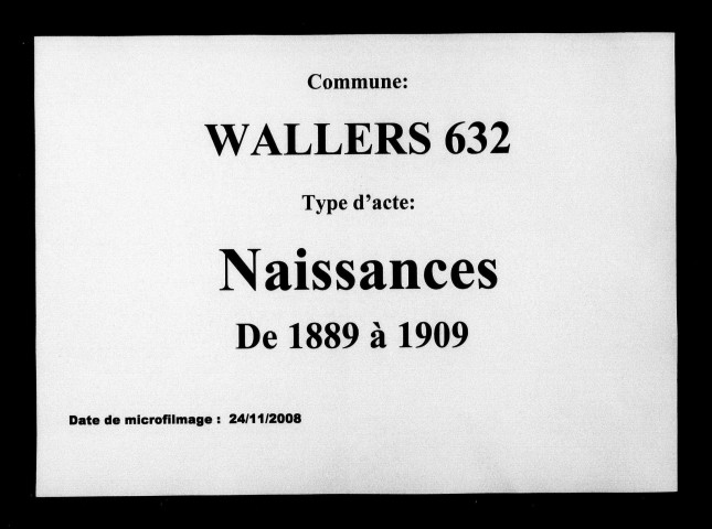 WALLERS / N [1889-1909]