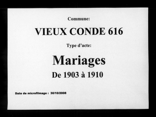 VIEUX-CONDE / M, Ta [1903-1910]