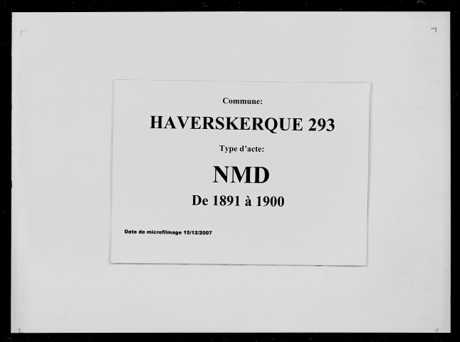 HAVERSKERQUE / NMD [1891-1900]