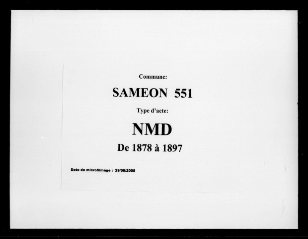 SAMEON / NMD [1878-1897]