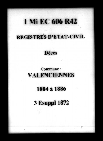 VALENCIENNES / D, Ta [1884-1886]