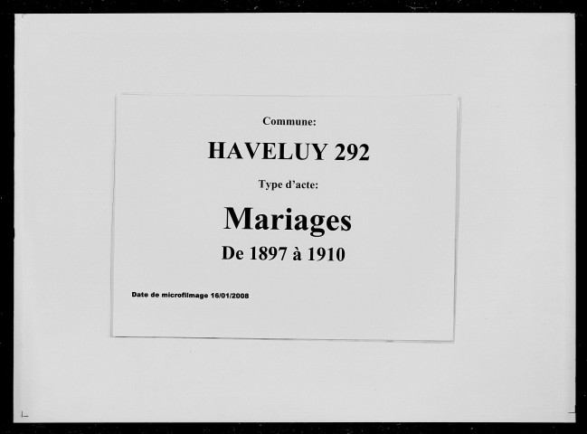 HAVELUY / M [1897-1910]