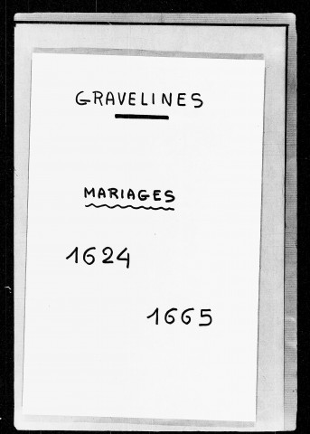 GRAVELINES / M [1624-1665]