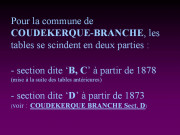COUDEKERQUE-BRANCHE Sect BC / 1873-1882