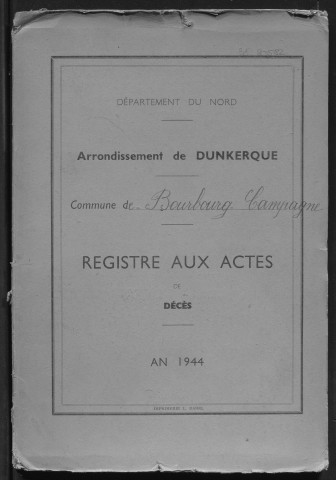 BOURBOURG-CAMPAGNE / D [1944 - 1944]