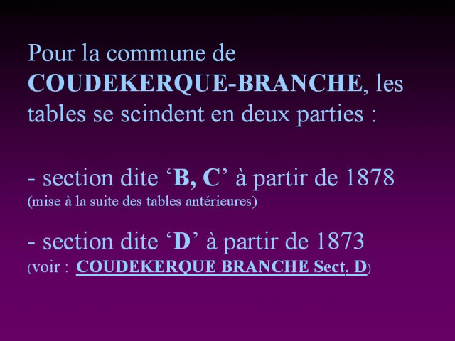 COUDEKERQUE-BRANCHE Sect BC / 1883-1892