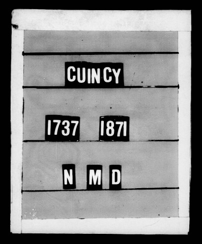 CUINCY / BMS [1737-1829]