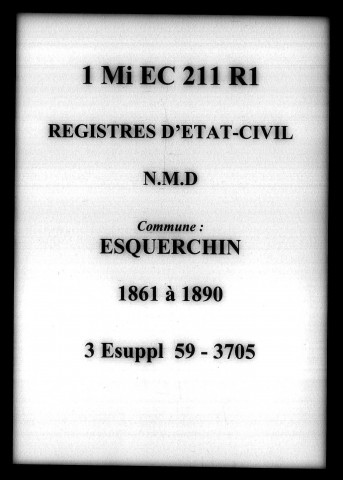 ESQUERCHIN / NMD (1861-1873), Ta [1861-1890]