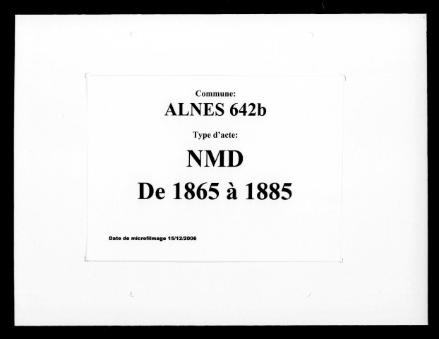 ALNES / NMD [1865-1885]