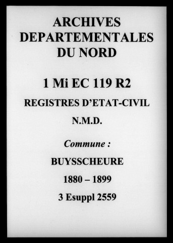 BUYSSCHEURE / NMD [1880-1899]