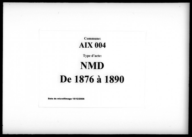 AIX / NMD [1876-1890]