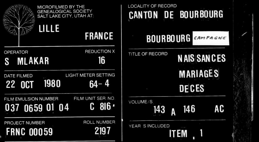 BOURBOURG (CAMPAGNE) / NMD [1810-1825]